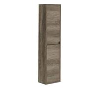 Colonna sospesa da bagno 2 ante 4 ripiani 30x26x140 cm Rovere Dakota