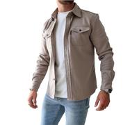 ArknAv Camicia da uomo Giacca Casual Elegante Camicia Giacche
