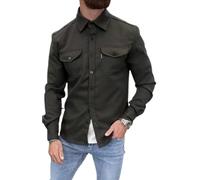 ArknAv Camicia da Uomo Giacca Casual Elegante Camicia Giacche