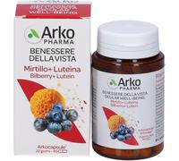 arkofarm arkocapsule Arkopharma Mirtillo + Luteina Integratore Vista 45 Arkocapsule