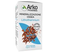 Arkofarm Arkocapsule Lithothamnium - Integratore di calcio, mineralizzazione ossea, 45 capsule