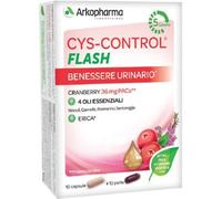 Arkopharma Integratore Cys-Control Flash - Benessere vie urinarie 20 capsule (programma 5 giorni)
