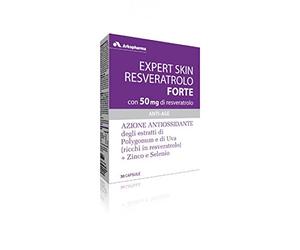 ARKOFARM Integratore Alimentare Expert Skin Resveratrolo Forte, 30 Capsule