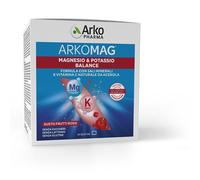Arkopharma Arkomag Magnesio Potassio Balance Integratore Sostegno Fisico 24 Bustine. Con Sali Minerali e Vitamina C naturale da Acerola.