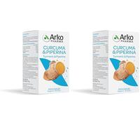 Arkopharma Arkocapsule - Curcuma + Piperina Bio Integratore, 40 Capsule (Confezione da 2)