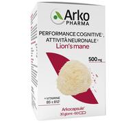ArkoPharma Arkocapsule Lion's Mane Integratore per la memoria e la concentrazione, 60 capsule