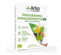 Arkopharma Arkofluidi Programma Dimagrimento Bio - Integratore alimentare | Ultra Concentrato - 30 giorni in 3 step - Aiuta il corpo a drenare il grasso localizzato - 30 fiale