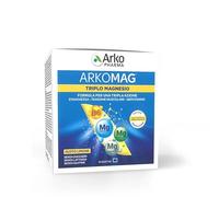 Arkopharma Arkomag Triplo Magnesio 20 bustine. Formula per una tripla azione: Stanchezza - Tensione Muscolare - Nervosismo.
