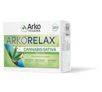 Arkopharma Arkorelax Cannabis Sativa | Integratore Alimentare Stress - Con Rodiola, Eleuterococco, Magnesio, Vitamina B6, Olio di Semi di Canapa - 30 Compresse