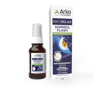 Arkopharma - Arkorelax Sonno Flash Spray | Sonno disturbato - Sveglia notturna - Soluzione espressa per addormentarsi o addormentarsi |Flacone spray da 20 ml