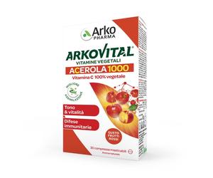 Arkopharma Arkovital - Acerola 1000 Vitamina C Naturale, 30 Compresse