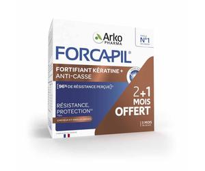 Arkopharma Forcapil Cheratina + Fortificante 3 Mesi Zinco Vitamina B Capelli e Unghie 180 capsule - Integratore