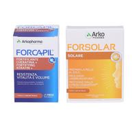 ArkoPharma Set Forsolar Solare Perle + Forcapil Cheratina Capsule 1 pz