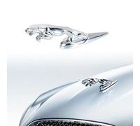 ARKOSKNIGHT Emblema per cofano compatibile con accessori XE, XF, XJ Jagvar, design classico 3D, emblema del cofano in finitura cromata/nera (cromato), JBEM002