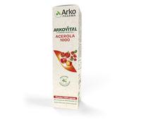 ARKOVITAL ACEROLA 1000 20 compresse effervescenti al gradevole gusto di frutti rossi, formula con vitamina C 100% di origine vegetale, estratta dal succo di acerola