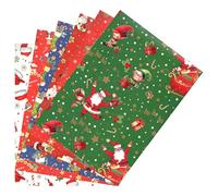 ARKRAFT 6 fogli carta da regalo natale natalizio formato 90 x 65 cm carta FSC confezione senza plastica (Nat8)