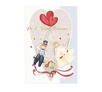 ARKRAFT set 2 Biglietti auguri biglietto con busta portasoldi per matrimonio 17 x 12 cm (M16)