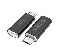 ARKTEK Adattatore USB C to Micro, Micro USB (maschio) a USB C (femmina) Adattatore Trasferimento dati e ricarica per Samsung Galaxy S7 / S7 Edge e Altri, Confezione da 2