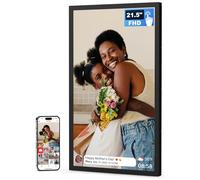 Arktronic FRAMEO - Cornice per foto digitale da 21,5 pollici con touchscreen FHD IPS 1920 x 1080, cornice digitale WiFi da 32 GB, montaggio a parete, condividi foto/video tramite app, e-mail, supporto