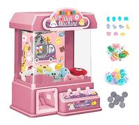 Arkyomi mini macchina per artigli grabber caramelle machine con 10 Bambole 10 Palline 20 Valuta di gioco,elettrica luci e suoni interattivi claw machine