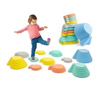Arkyomi stapelstein percorso psicomotricità bambini,percorso ostacoli balance board,12 pezzi stepping stones kids sensory,pietre di bilanciamento bambini giochi equilibrio