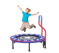 Arkyomi trampolino per bambini indoor outdoor con manico, 36 pollici bambini rotondo mini trampolino, portatile pieghevole trampolino per bambini dai 3 anni in su