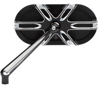 ARLEN NESS 13-164 MIRROR - DEEP CUT FORGED LEFT BLACK SPECCHIO CAGED SERIES