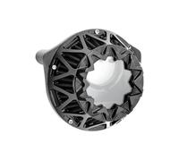 Arlen Ness 600-044 Crossfire Aria Detergente - Nero Anodizzato A Lavorati