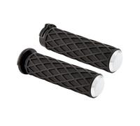 Arlen Ness, set di manopole per manubrio Diamond. Argento Softail 2025; FLHXS...