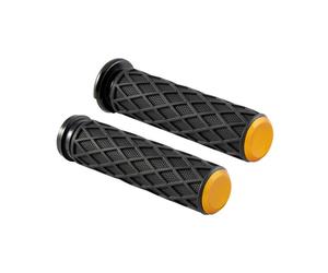 Arlen Ness, set di manopole per manubrio Diamond. Oro 2025 Softail; 23-25 ??F...