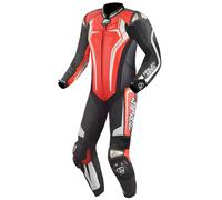 Arlen Ness Sugello 2 Abito monopezza in pelle moto, nero-bianco-rosso, taglia 52 per maschi