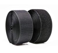 Arlent 50mm (2 ") Larghezza 5 Metri Filo cucito Chiusura ad anello Nastro Nastro Nylon Strisce Tessuto Non adesivo Retro Nero