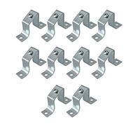 ARLI 10 binari inclinati per guida di supporto, supporto per guida per guida di trasporto, distanziatori inclinati zincati con filettatura M5 (10 x supporti)
