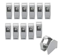 ARLI Adattatore per guida DIN RJ45 Keystone - 10 adattatori modulari per binari di supporto standard da 35 mm con molla di messa a terra copertura campo di etichettatura - Universale per tutti i Cat