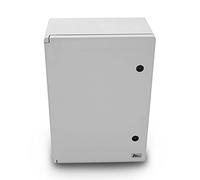 Arli - Armadietto per quadro elettrico, IP65, alloggiamento industriale vuoto, in plastica ABS, con piastra di montaggio zincata e serratura, sportello con guarnizione perimetrale