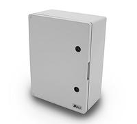 Arli - Armadietto per quadro elettrico, IP65, alloggiamento industriale vuoto, in plastica ABS, con piastra di montaggio zincata e serratura, sportello con guarnizione perimetrale