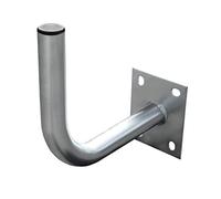 ARLI Supporto da parete SAT, 25 cm, in acciaio zincato e rivestito, ideale per parabole satellitari, supporto da parete, antenna resistente ai raggi UV, supporto da parete, resistente alla ruggine