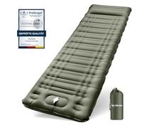 Arlierss Materassino da Campeggio,Materassino Gonfiabile Extra Spessore da 12 cm con Cuscino, Materassino Autogonfiabile Ultraleggero&Impermeabile, Adatto per Trekking,Backpacker,Tenda,Spiaggia