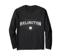 Arlington Virginia Vintage Tipografia Maglia a Manica