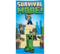 arlis Asciugamano da spiaggia Minecraft - 70 x 140 cm (asciugamano Minecraft)