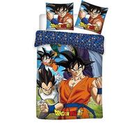 arlis Dragon Ball Super - Set copripiumino 140 x 200 cm, con federa per cuscino Dragon Ball Super (set di biancheria da letto Dragon Ball)