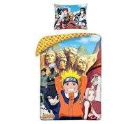 Arlis Naruto - Parure da letto Naruto Shippuden - M, Duvet Cover Set 140 x 200 cm | 63 x 63 cm