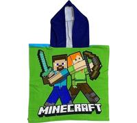 arlis Poncho da bagno con licenza con cappuccio, 50 x 100 cm, Poncho Minecraft, 1-8