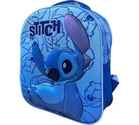 arlis Zaino Licenza 30 cm in 3D, 1 scomparto principale con cerniera, spallacci regolabili - Dimensioni: 30 x 26 x 10 cm, Stitch-B, 30x25x10 cm