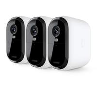 Arlo Essential 3 XL Telecamera WiFi Esterno Senza Fili, 2K, Telecamera WiFi Interno, Batteria Da 24 Mesi*, Sirena Allarme Casa, Sensore Di Movimento, Prova Inclusa Secure, 3 Telecamere, Bianche