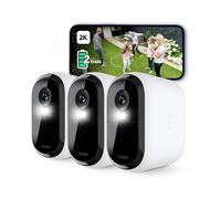 Telecamera di sicurezza Arlo Essential sorveglianza per esterni 2K 2K, pacco da 3 [VMC3350-100EUS]