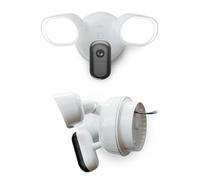 Arlo Floodlight 2K con cavo, Telecamera Wi-Fi da esterno, 2K HDR, Grandangolo 160°, Visione notturna a colori, Sirena d’allarme, Fino a 2000 lumen, Prova di Arlo Secure, 2 telecamere