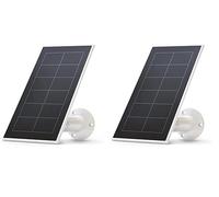 Arlo Pannello Solare Bianco - Compatibile Con Telecamera Wi-Fi Essential 1 (+XL), Ricarica 24/7 - Accessorio Certificato VMA3600 (Confezione da 2)