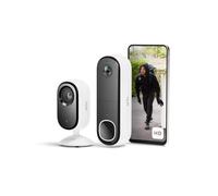 Arlo Videocitofono HD wireless & telecamera 2K da interno - Sicurezza Smart Home per famiglia e animali, visione notturna, rilevamento movimenti, audio bidirezionale, compatibile Alexa