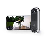 Arlo Videocitofono,Telecamera WiFi Esterno Senza Fili, Campanello Senza Fili Da Esterno, 1080p HD, Citofono Smart, Sensore Di Movimento, Interfono Casa, Sirena, Prova Arlo Inclusa Secure, Bianco